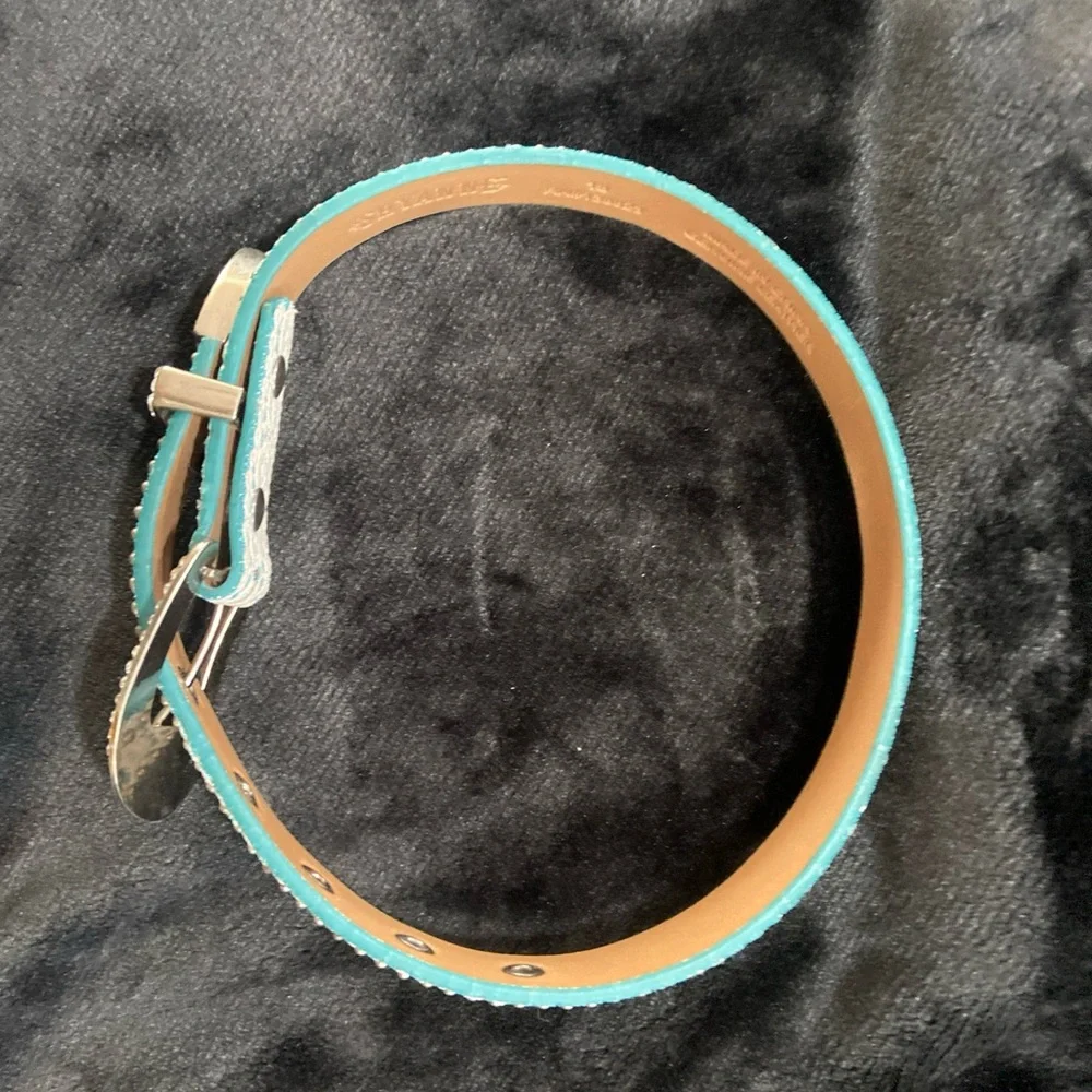 Shyanne Blue and Silver Kids Belt